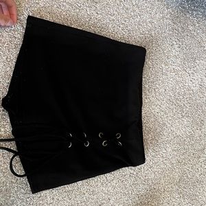 Black tie skort